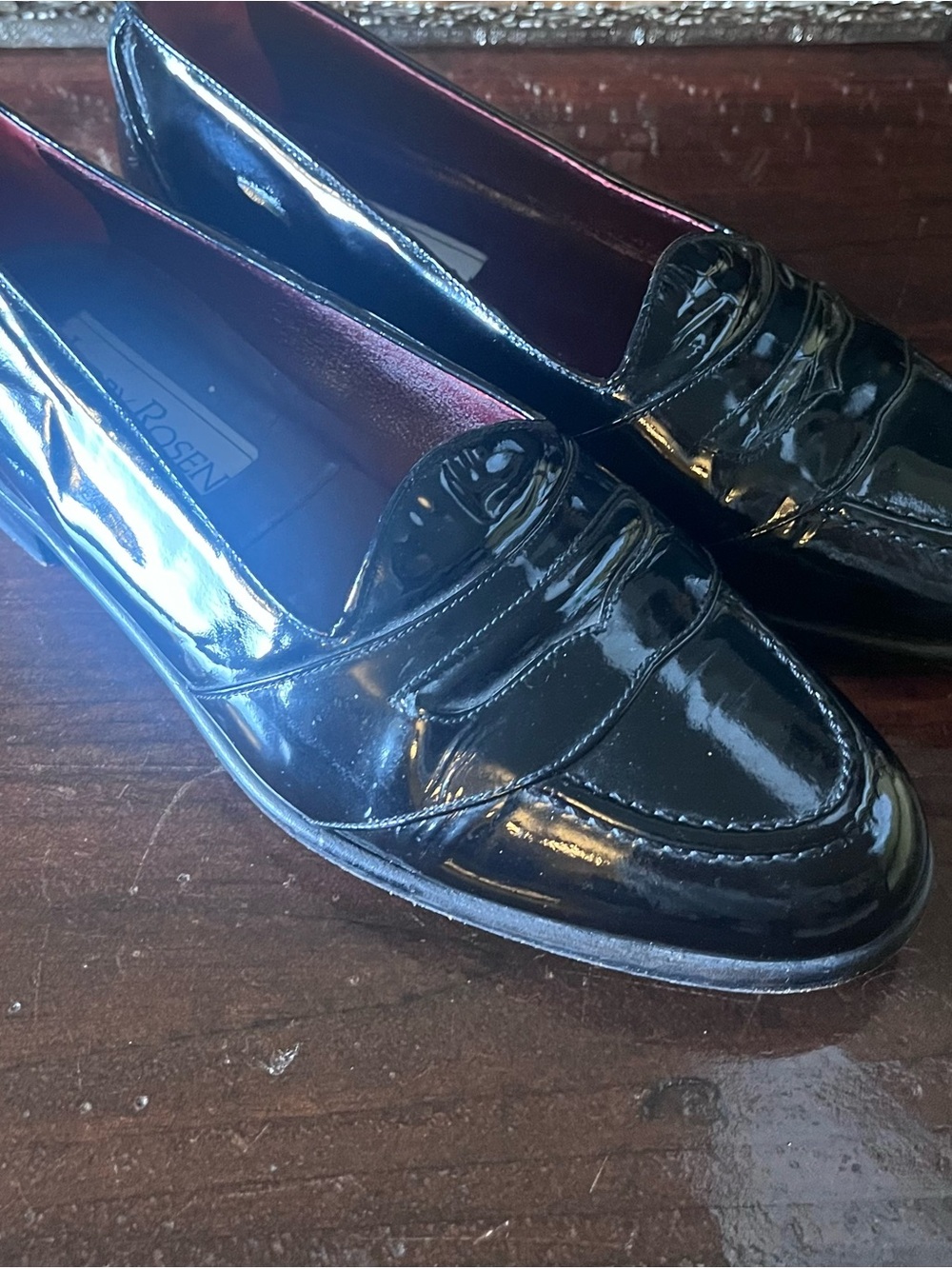 Black Patent LeatherLoafers by Harry Rosen